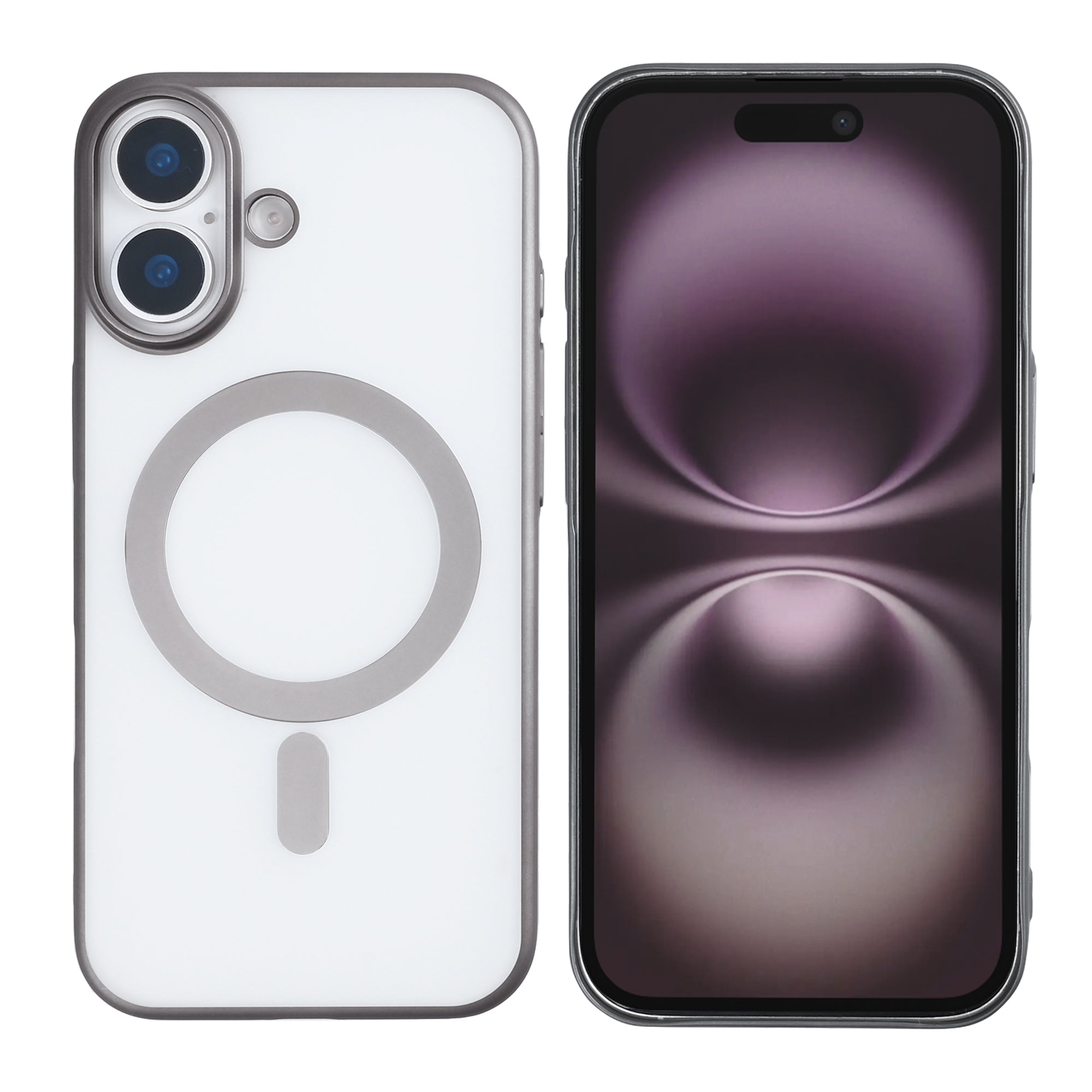 Rixus Instinct Mag Case For Apple iPhone 17 Titanium Grey