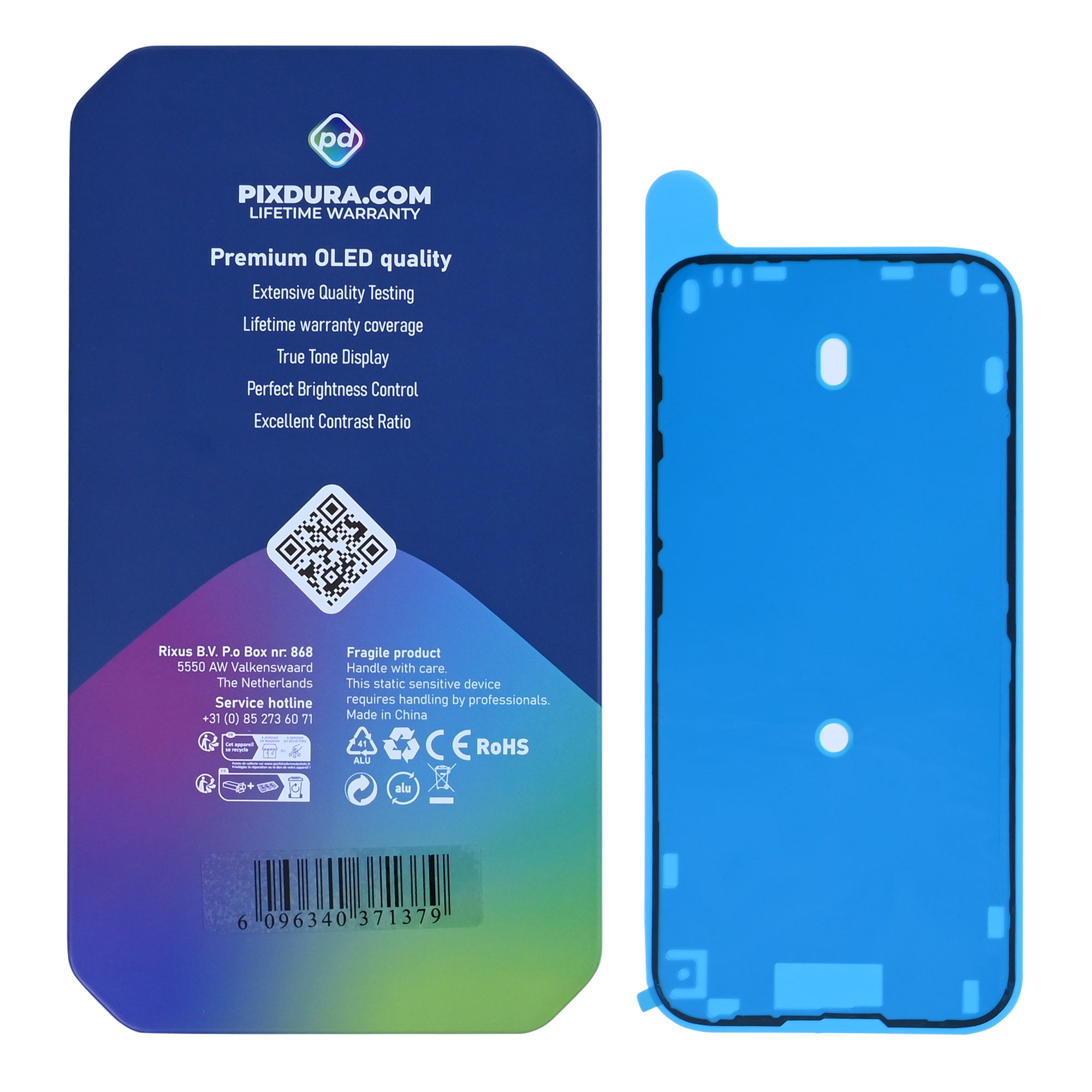 PIXDURA For iPhone 16 Plus Display And Digitizer Soft-OLED Premium (IC Removable)