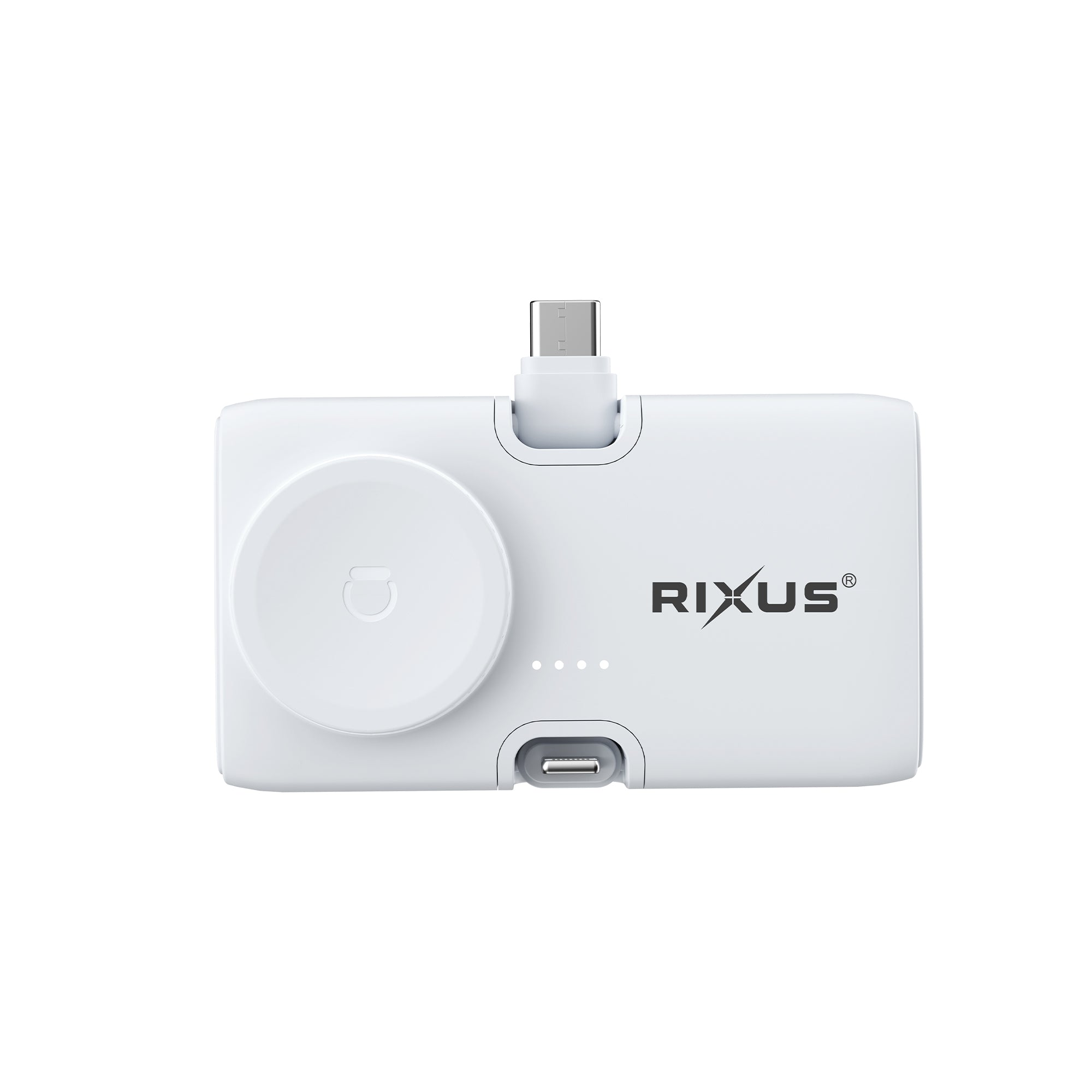 Rixus RXPB13 Mini Click-On 3 in 1 Powerbank 4.500mAh White