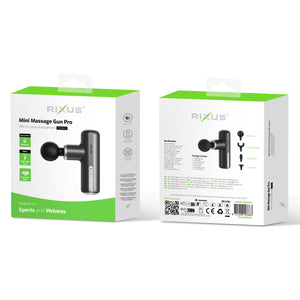 Rixus RXMG01 Mini Massage Gun Pro Black