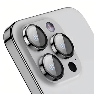 Rixus Metal Shield Camera Tempered Glass For Apple iPhone 17 Air Silver