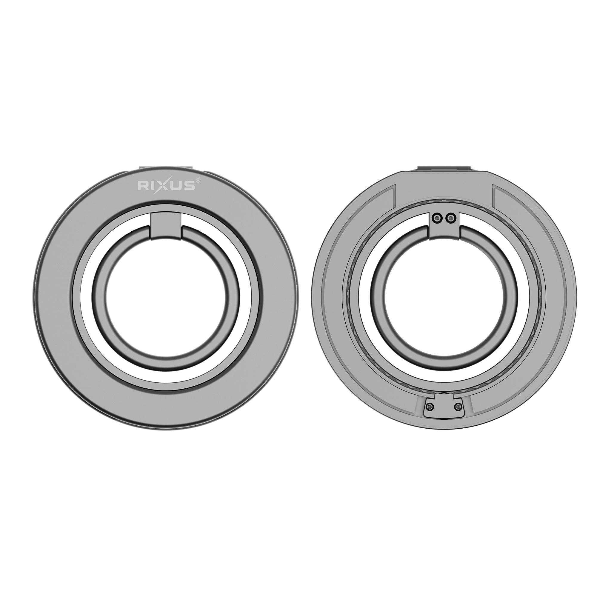 Rixus RXPH30S MagGo Magnetic Ring Holder Titanium Silver