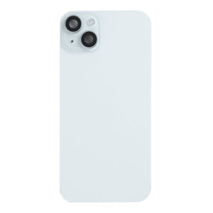 For Apple iPhone 15 Back Glass With NFC, Enlarged Camera Frame Blue Pulled