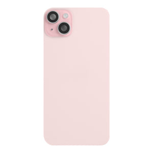 For Apple iPhone 15 Back Glass With NFC, Enlarged Camera Frame Pink Pulled