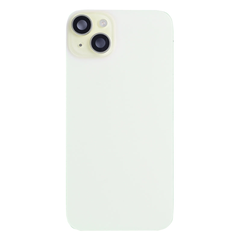 For iPhone 15 Plus Extra Glass With NFC, Enlarged Camera Frame Yellow Pulled