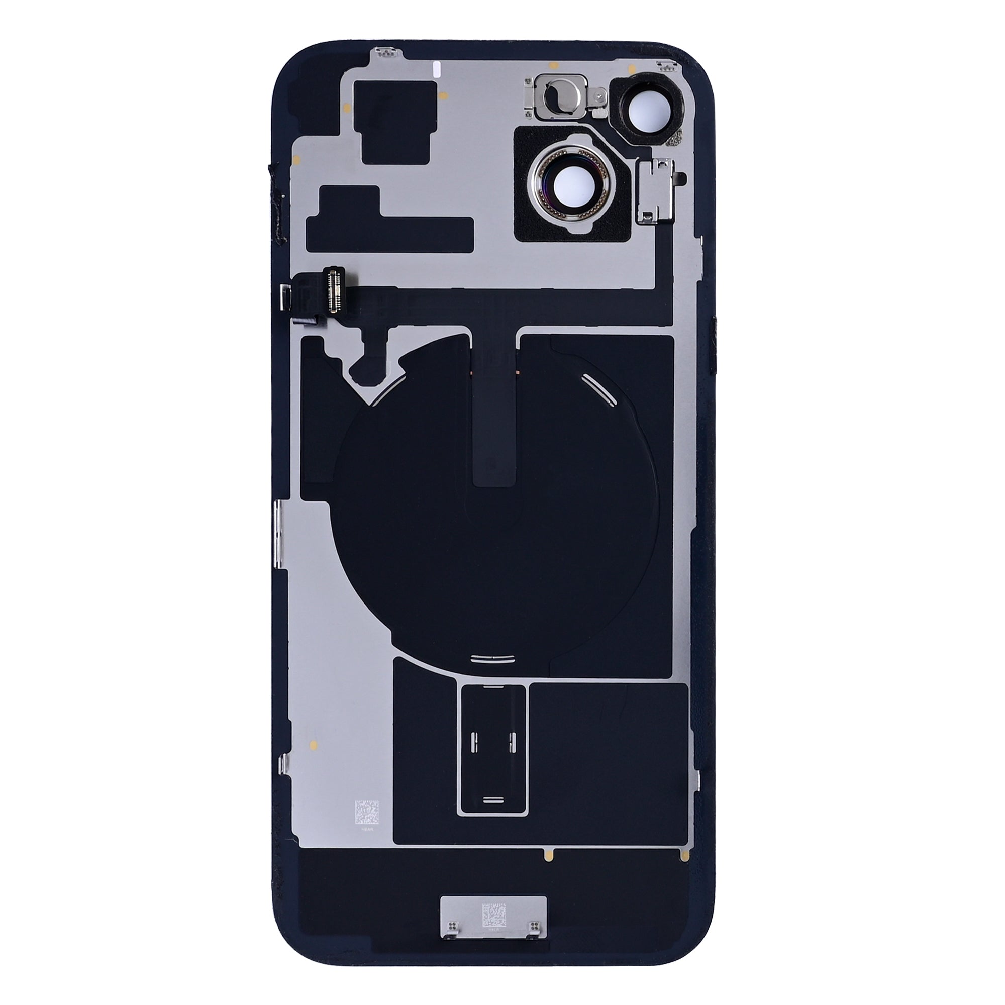 For iPhone 15 Plus Extra Glass With NFC, Enlarged Camera Frame Yellow Pulled