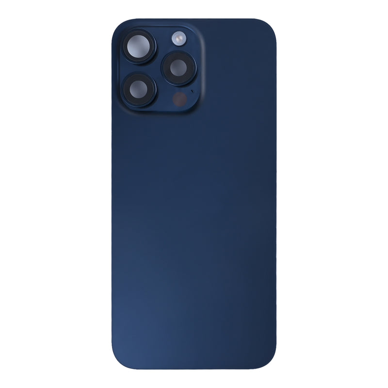 For iPhone 15 Pro Max Extra Glass With NFC, Enlarged Camera Frame Blue Titanium Pulled