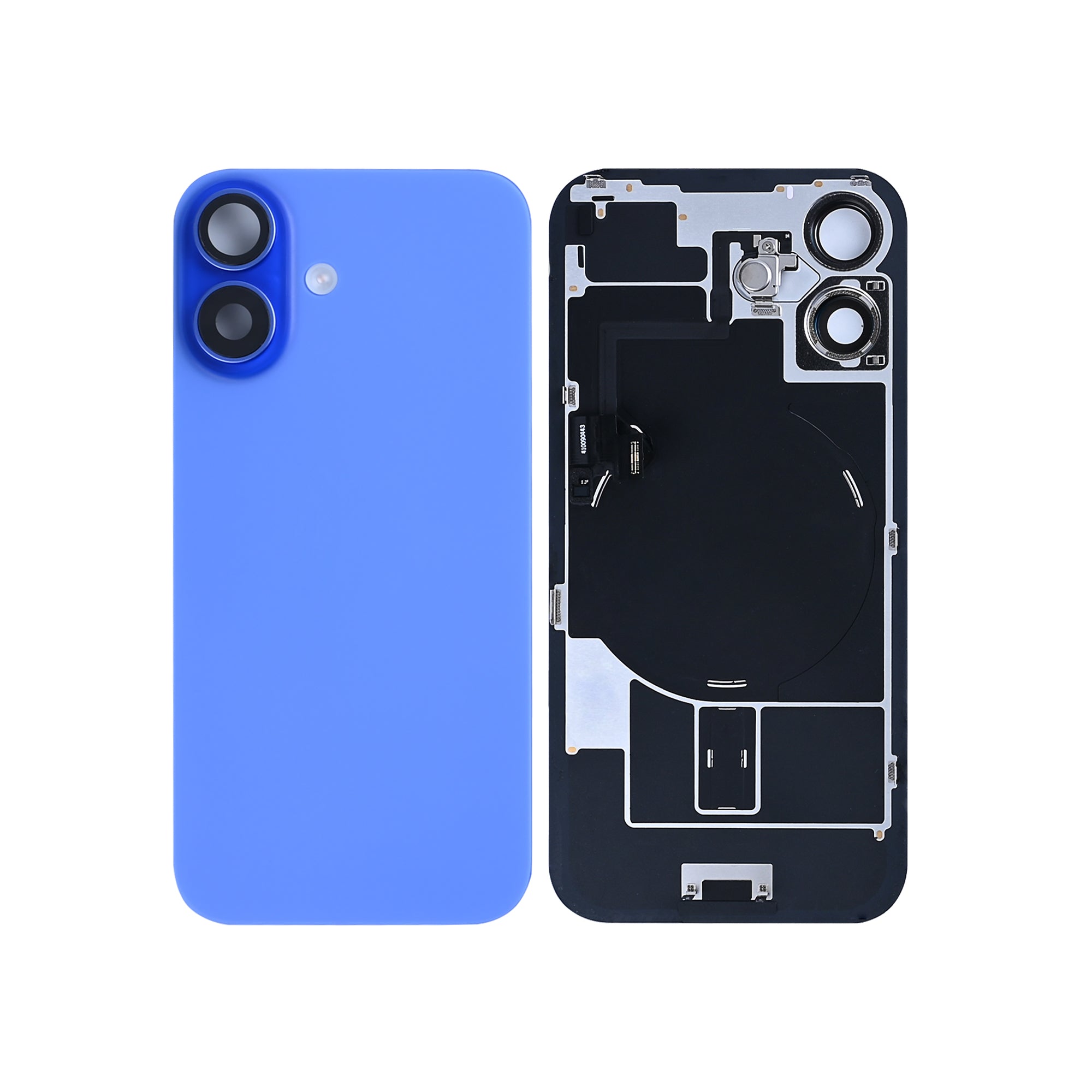 For iPhone 16 Extra Glass With NFC, Enlarged Camera Frame Ultramarine Pulled