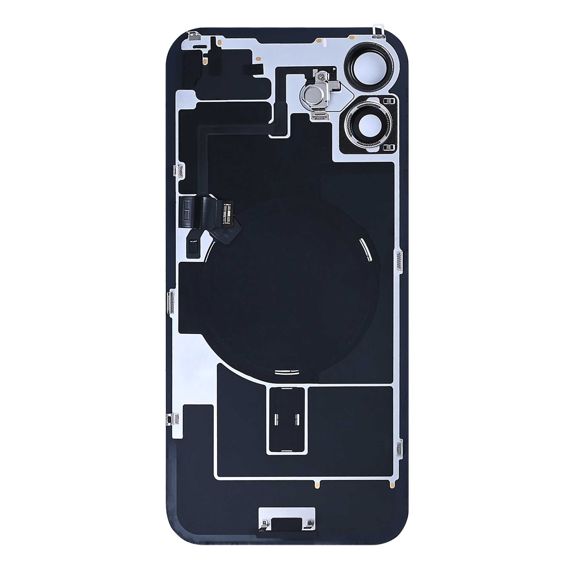 For iPhone 16 Plus Extra Glass With NFC, Enlarged Camera Frame Pink Pulled