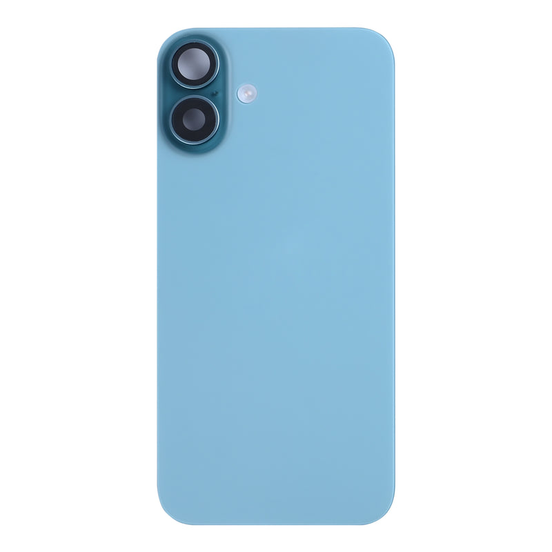For iPhone 16 Plus Extra Glass With NFC, Enlarged Camera Frame Teal Pulled