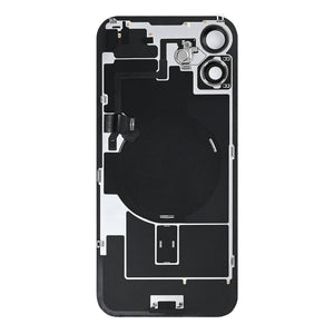 For Apple iPhone 16 Plus Back Glass With NFC, Enlarged Camera Frame Teal Pulled