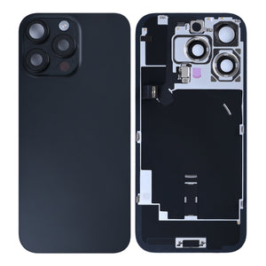 For iPhone 16 Pro Extra Glass With NFC, Enlarged Camera Frame Black Titanium Pulled