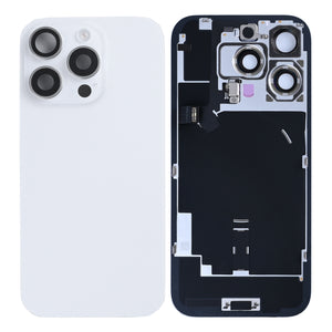 For iPhone 16 Pro Extra Glass With NFC, Enlarged Camera Frame White Titanium Pulled