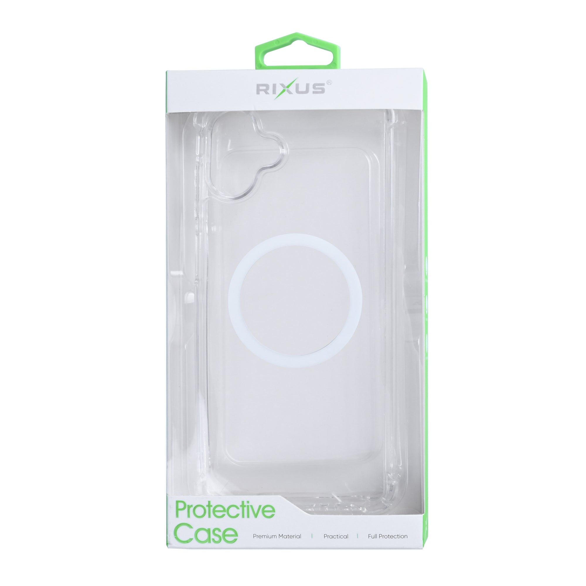 Rixus Anti-Burst Case With MagSafe Compatible For Samsung Galaxy A07 Transparent