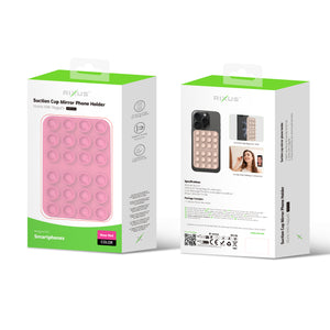 Rixus RXPH40L Suction Cup Mirror Phone Holder Rose Red