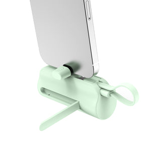 Rixus RXPB98G Mini Click-On Powerbank USB-C 5000mAh Green