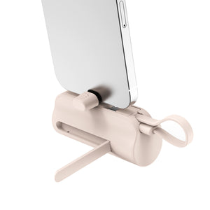 Rixus RXPB98P Mini Click-On Powerbank USB-C 5000mAh Pink