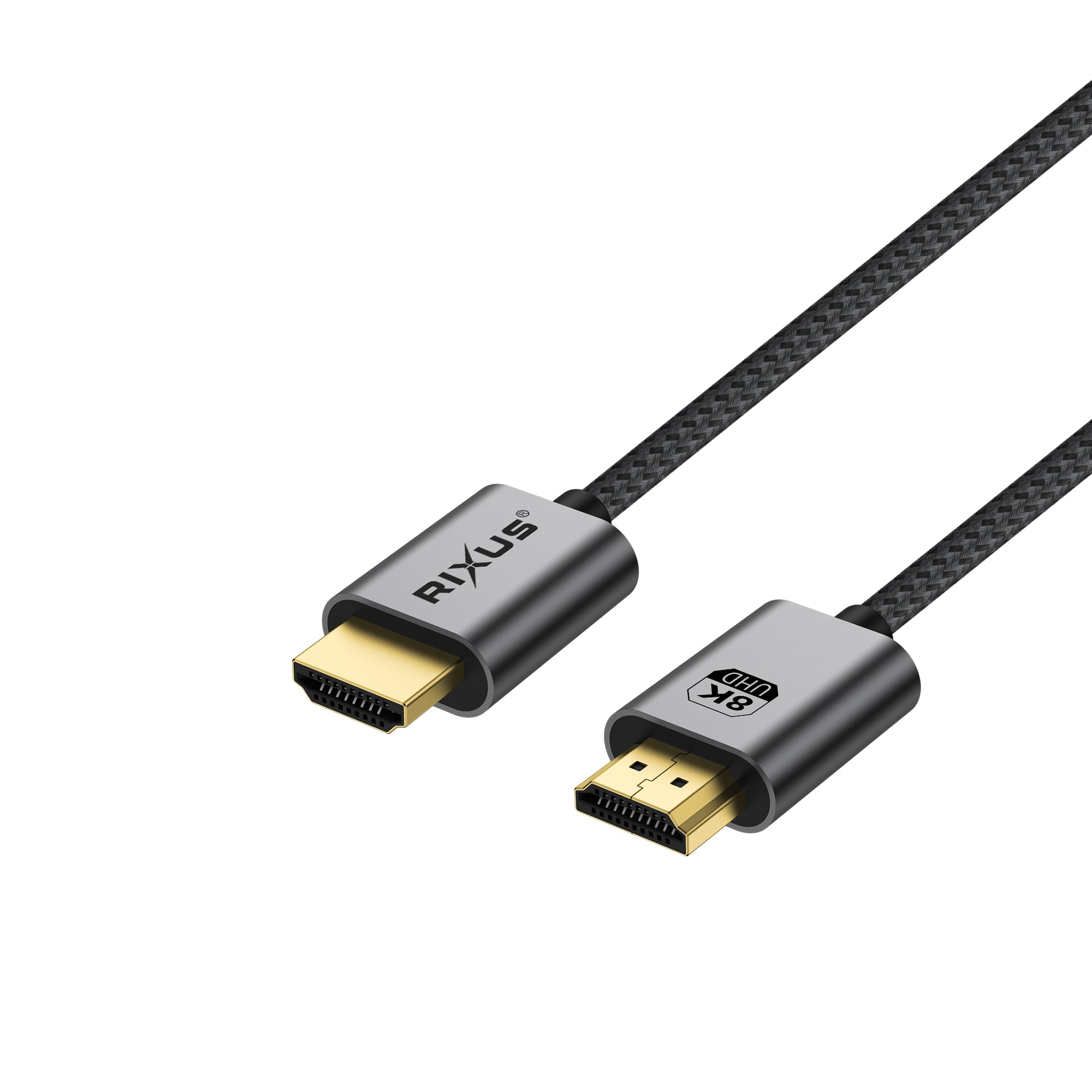 Rixus RXHU12 HDMI Cable Premium 8K 2m Space Gray