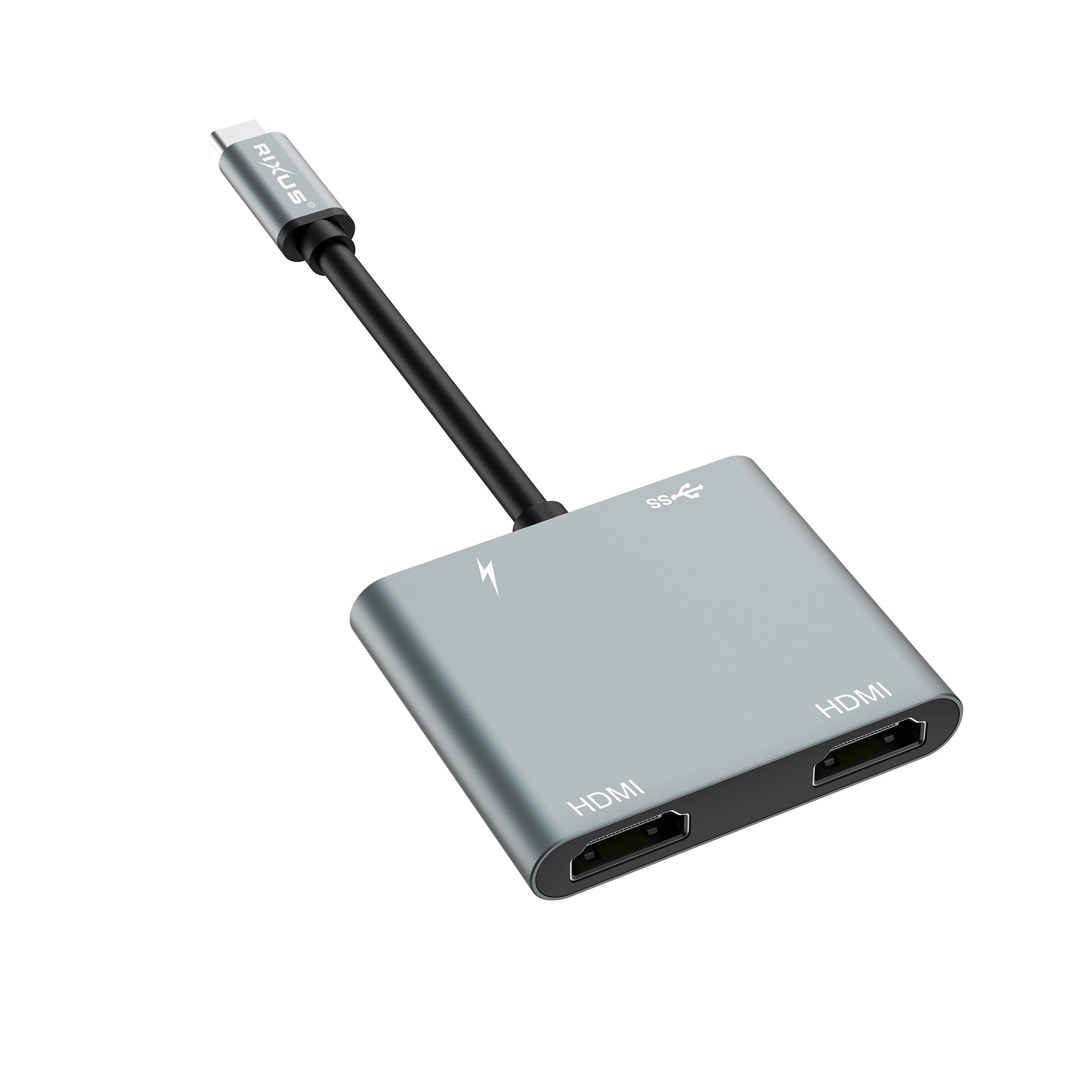 Rixus RXHU20 4 in 1 HDMI Splitter Space Gray