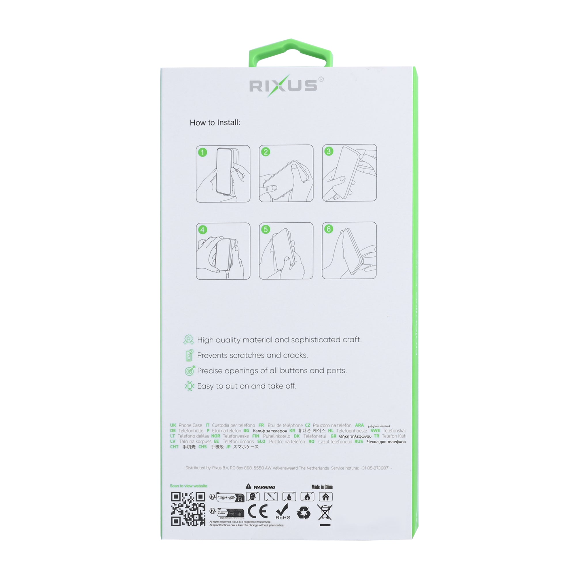 Rixus Anti-Burst Case For Samsung Galaxy S25 FE Transparent