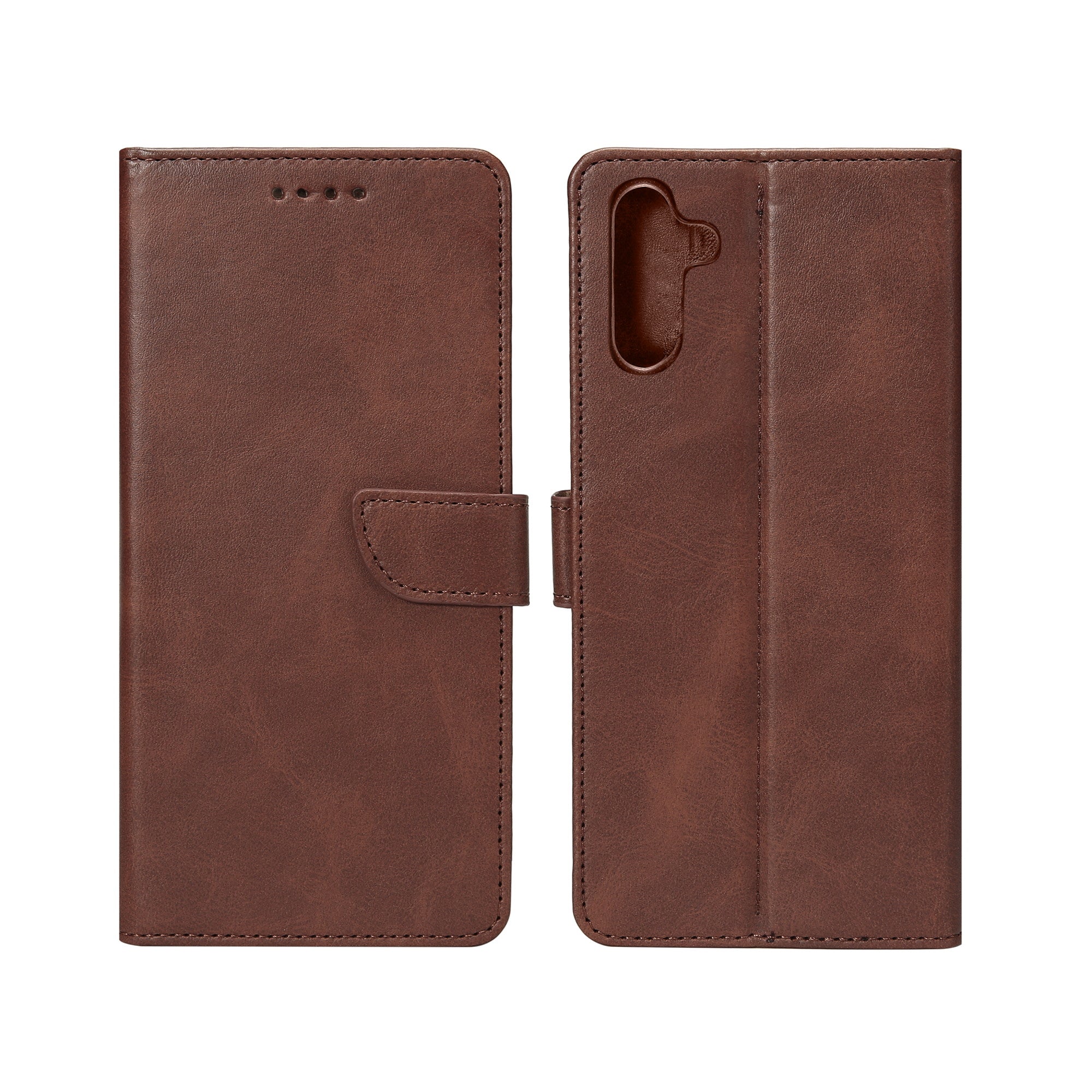 Rixus Bookcase For Samsung Galaxy S25 FE Brown