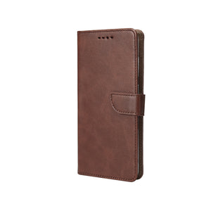 Rixus Bookcase For Samsung Galaxy S25 FE Brown