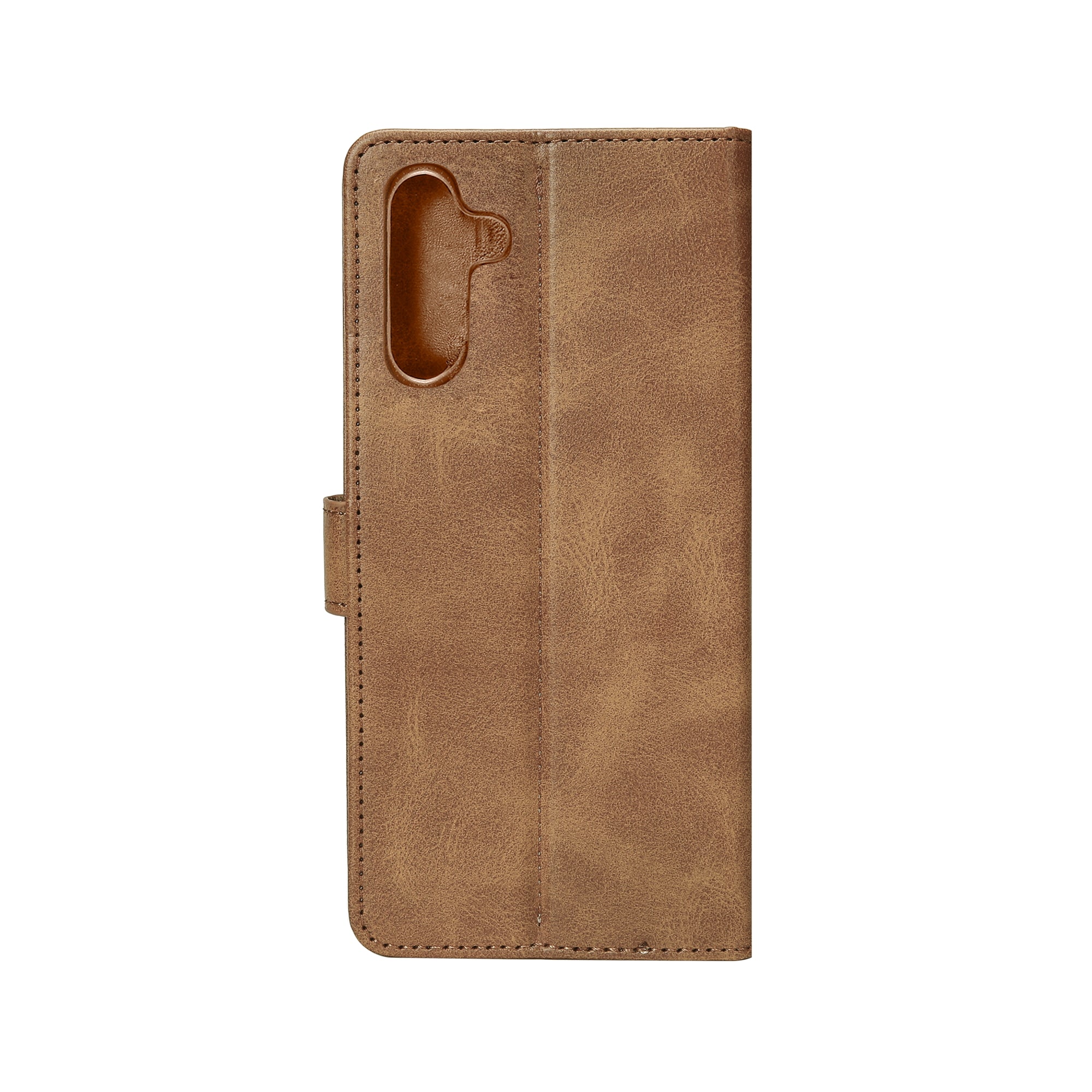 Rixus Bookcase For Samsung Galaxy S25 FE Light Brown