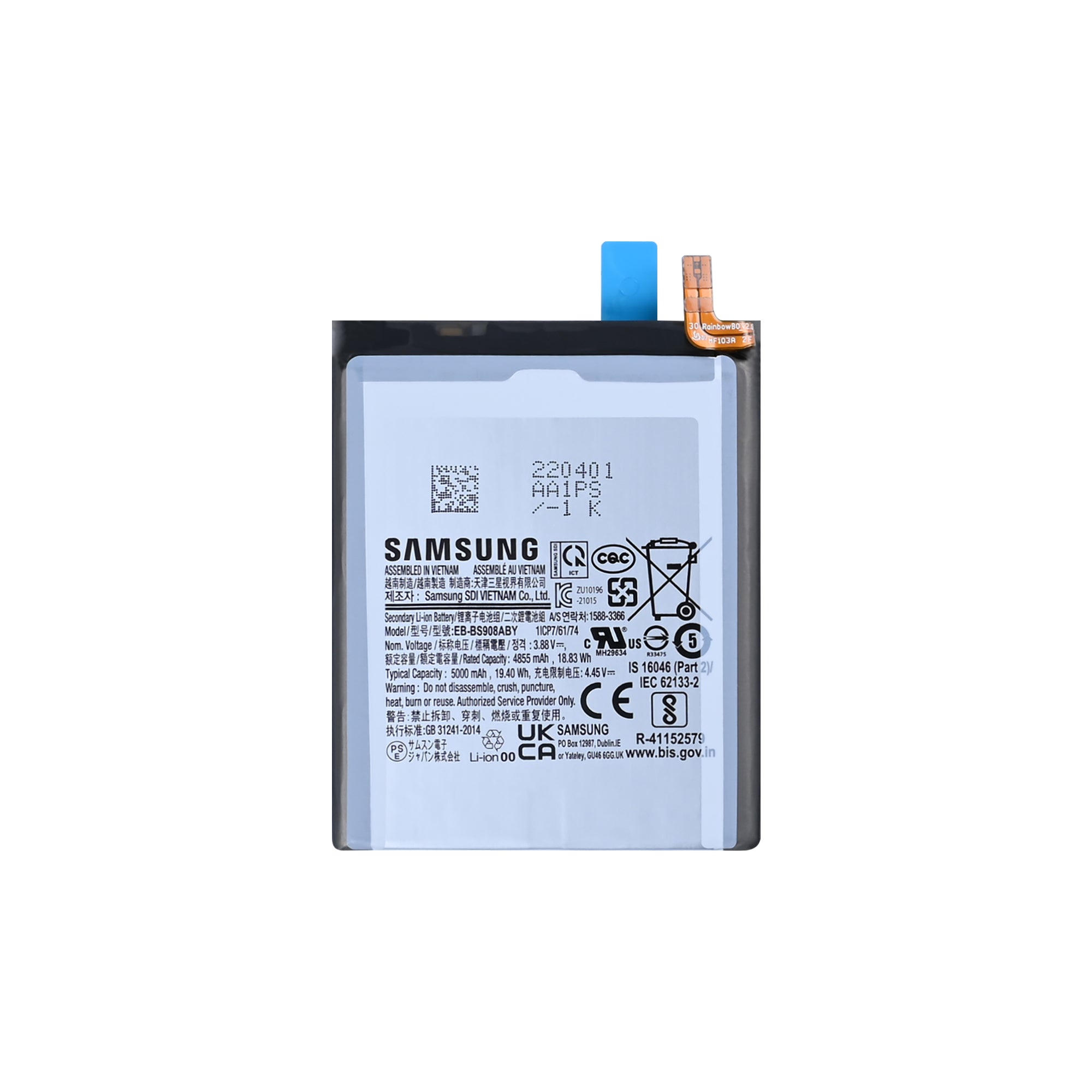 Samsung Galaxy S22 Ultra S908B Battery EB-BS908ABY Original Bulk
