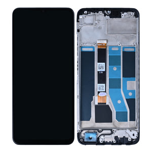 Realme C53 Display And Digitizer With Frame Mighty Black OEM