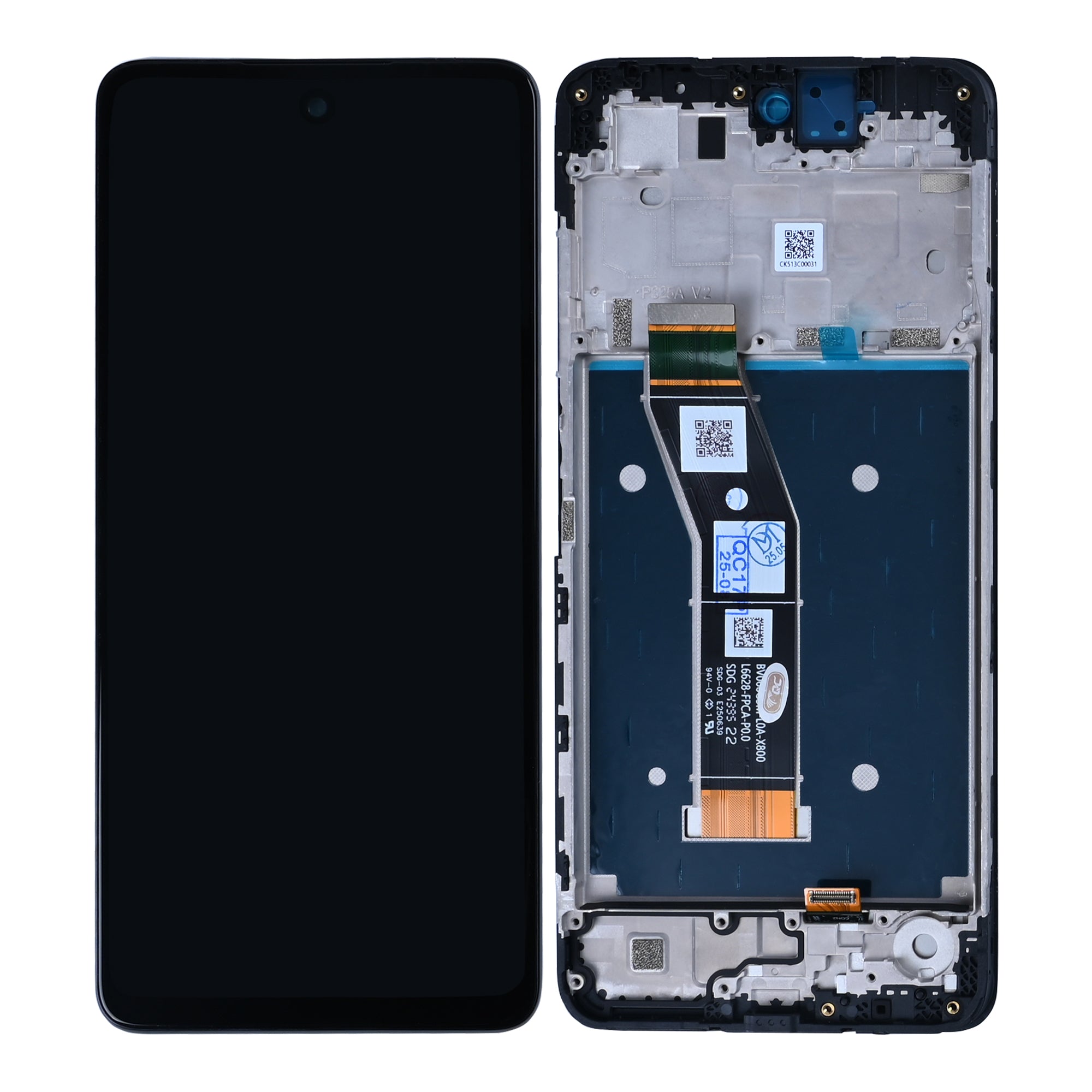 Motorola Moto G24 Power Display And Digitizer With Frame Black OEM