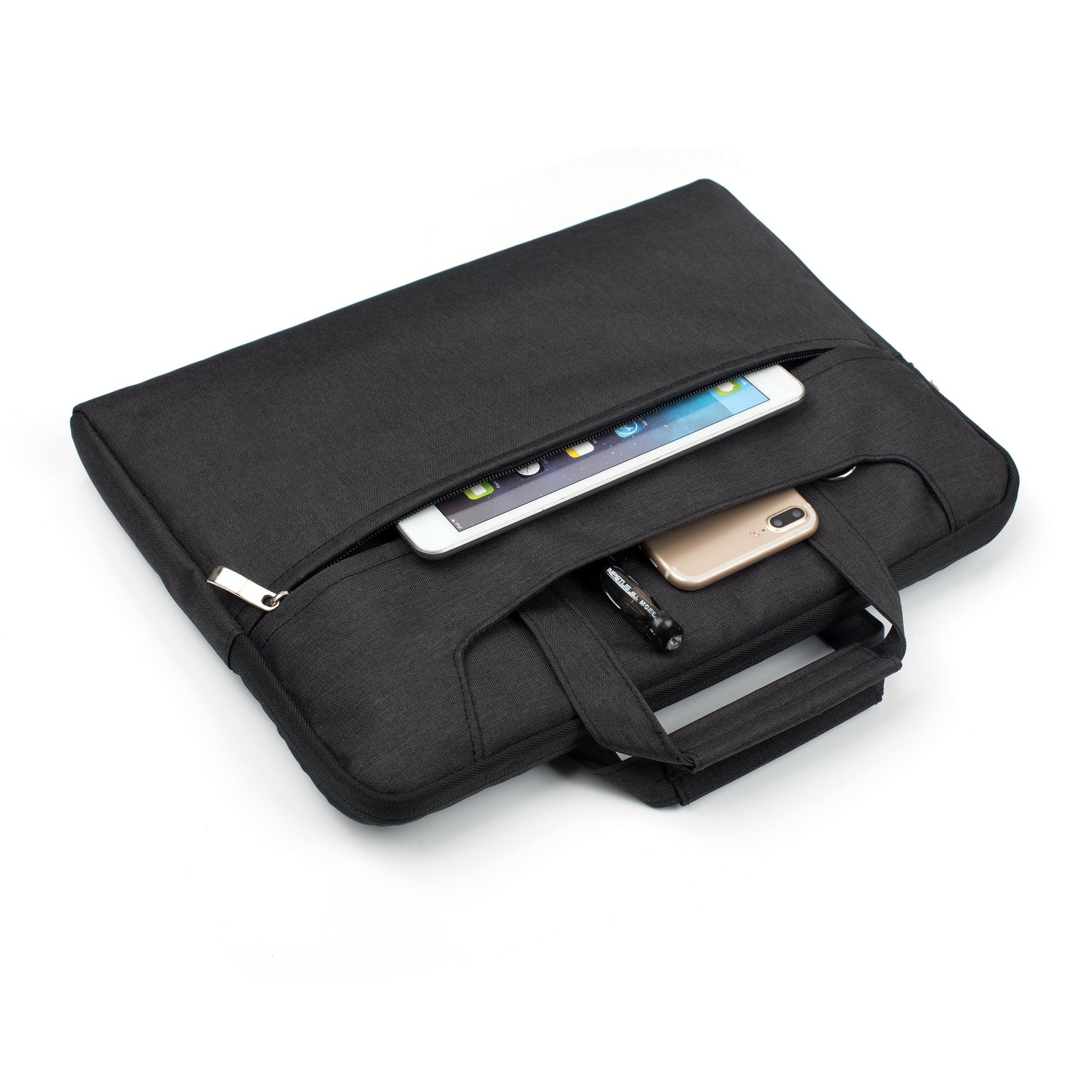 Laptop Sleeve Bag With Shoulder Strap 15, 16.2 inch Black