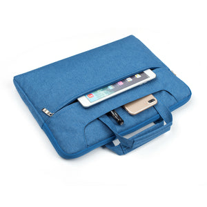 Laptop Sleeve Bag With Shoulder Strap 13, 14.2 inch Denim Blue