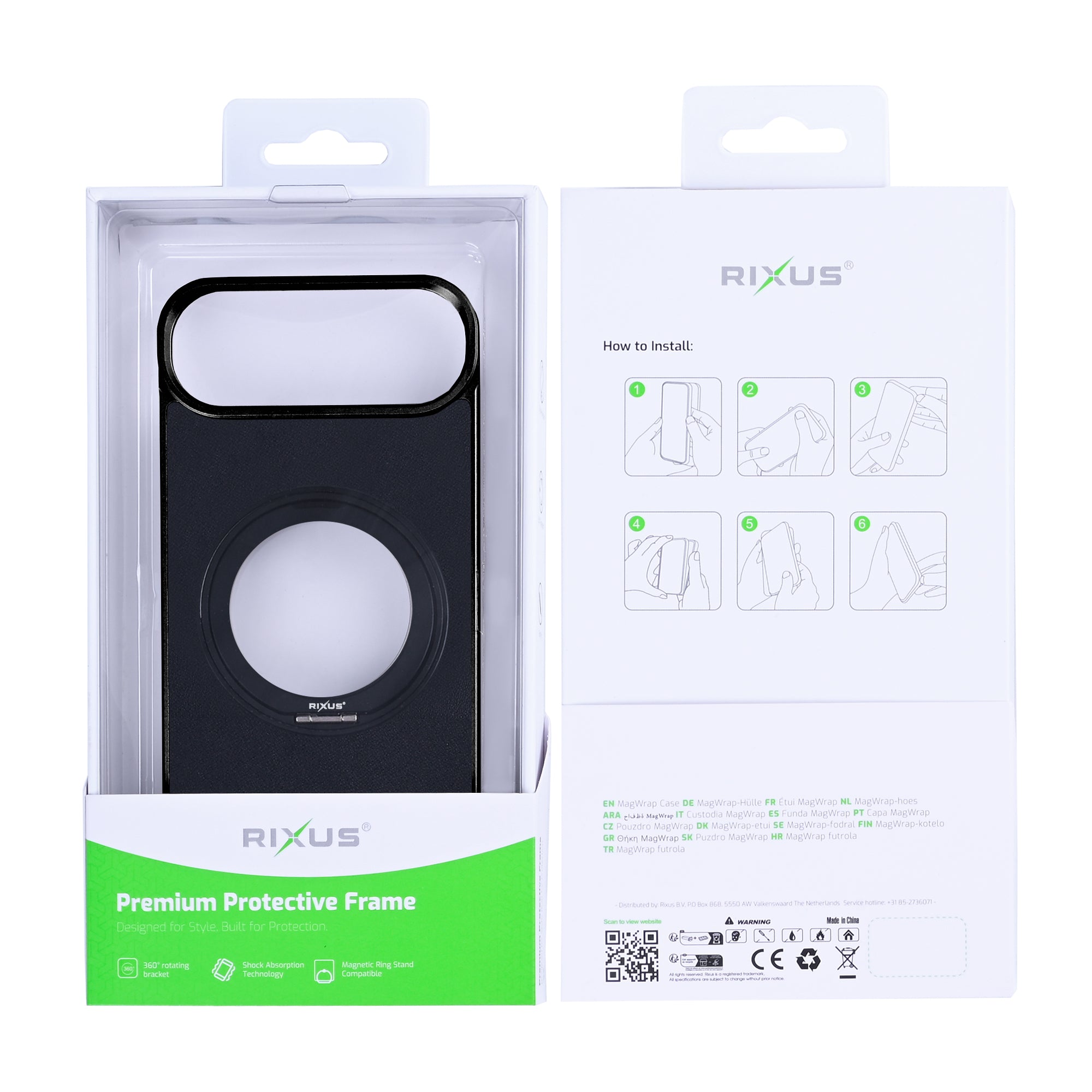 Rixus MagWrap Case For Apple iPhone 17 Air Black