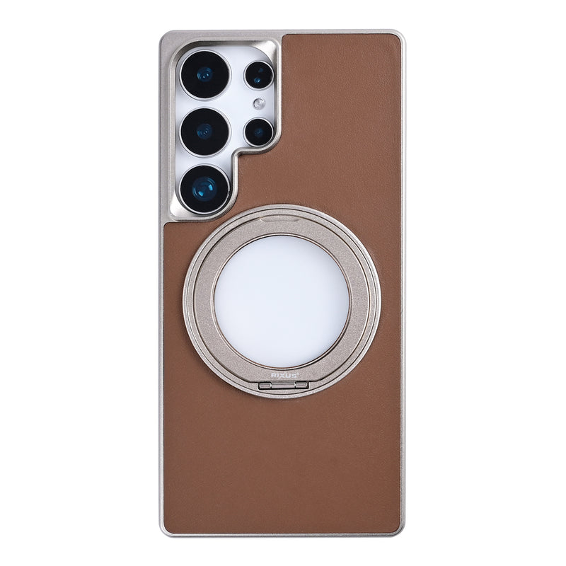 Rixus MagWrap Case For Samsung Galaxy S25 Ultra Brown