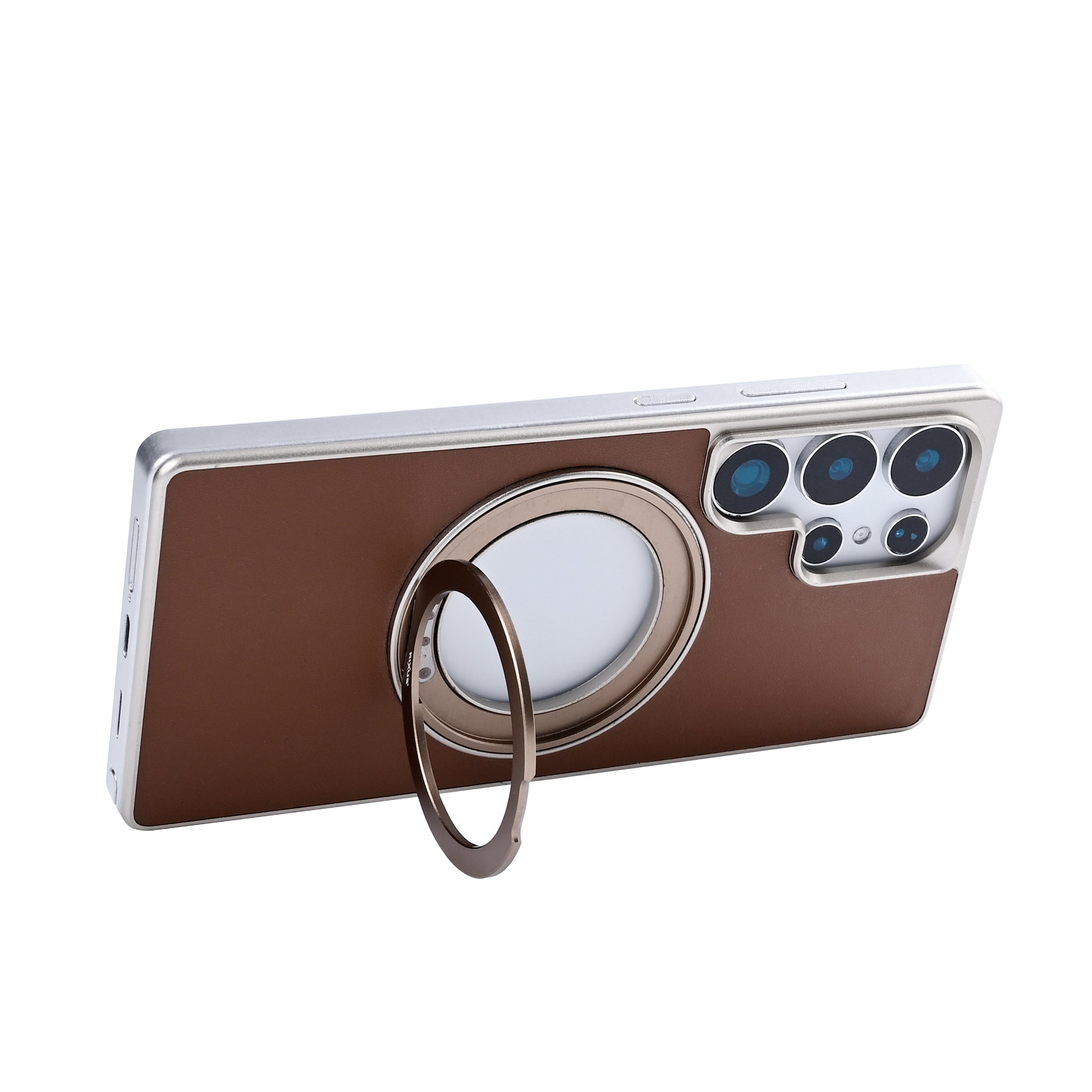Rixus MagWrap Case For Samsung Galaxy S25 Ultra Brown