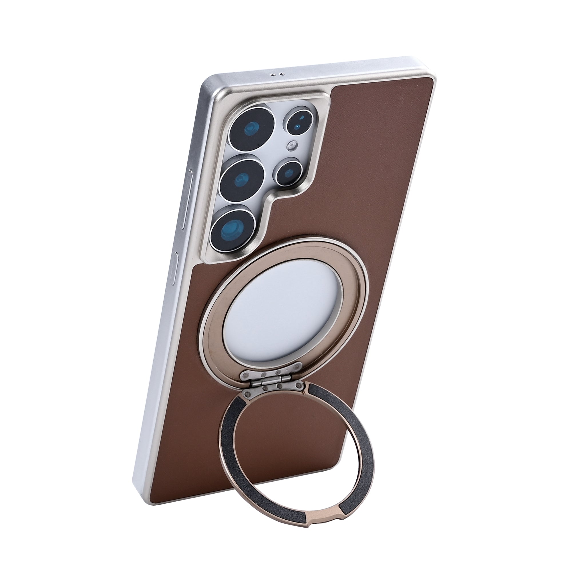 Rixus MagWrap Case For Samsung Galaxy S25 Ultra Brown