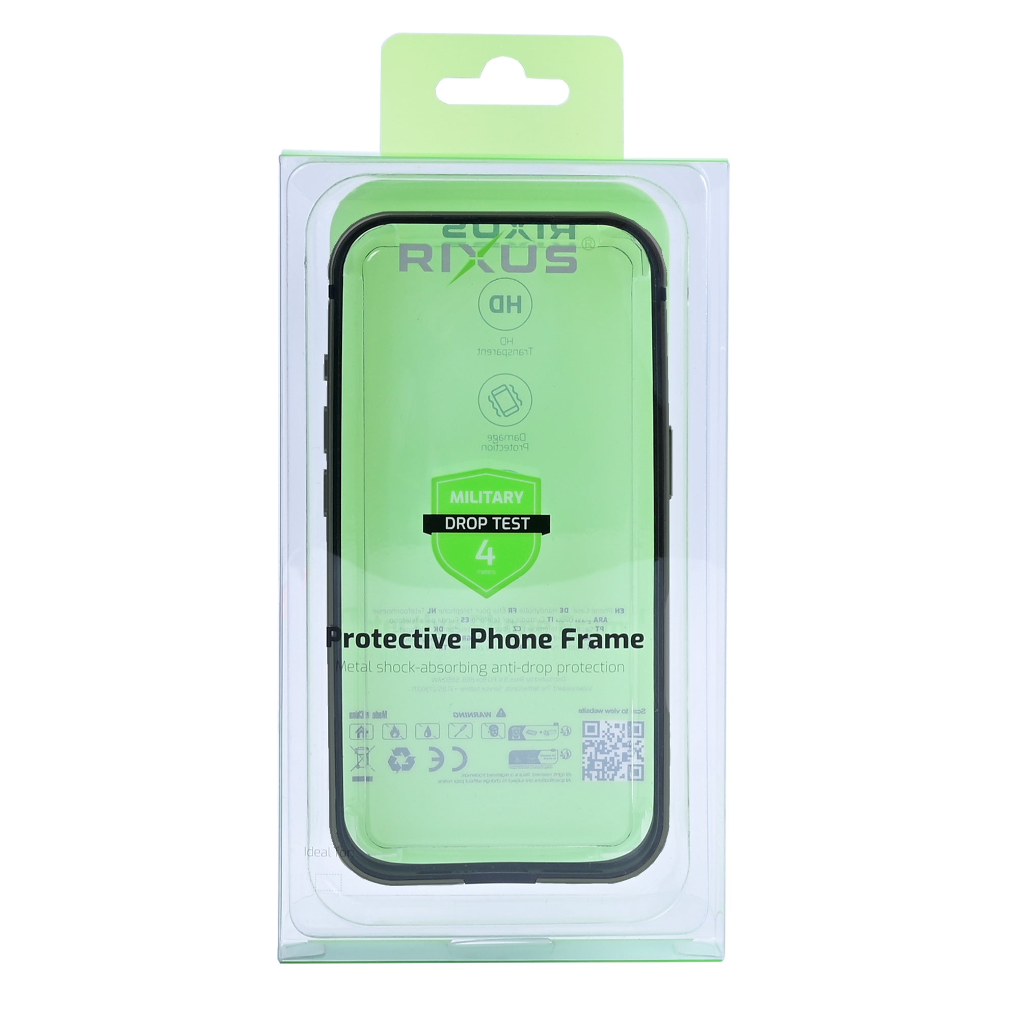 Rixus Crash Guard Case For Apple iPhone 15 Black