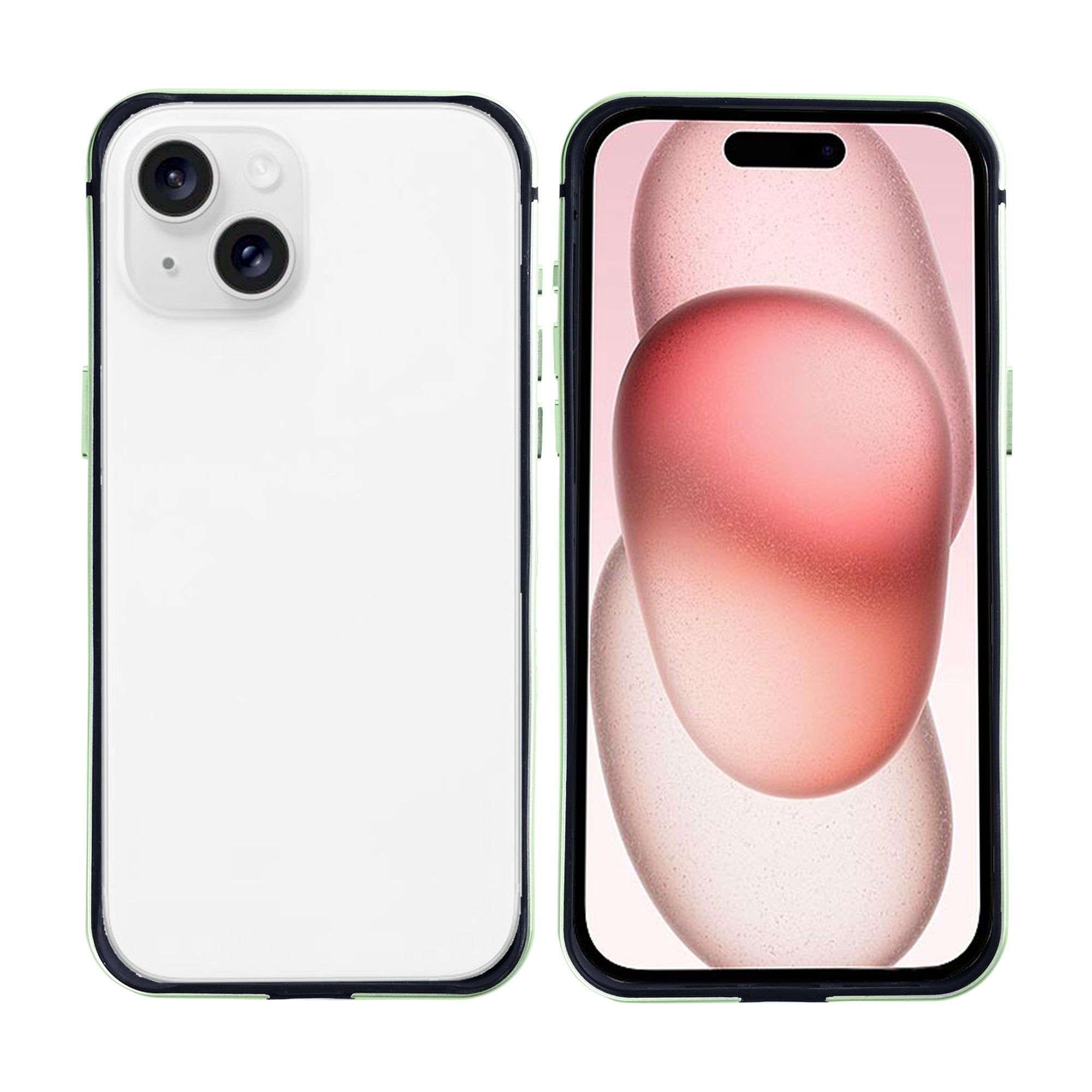 Rixus Crash Guard Case For Apple iPhone 15 Green