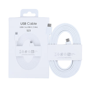 Data Cable USB-C To USB-C 180CM White Retail Box