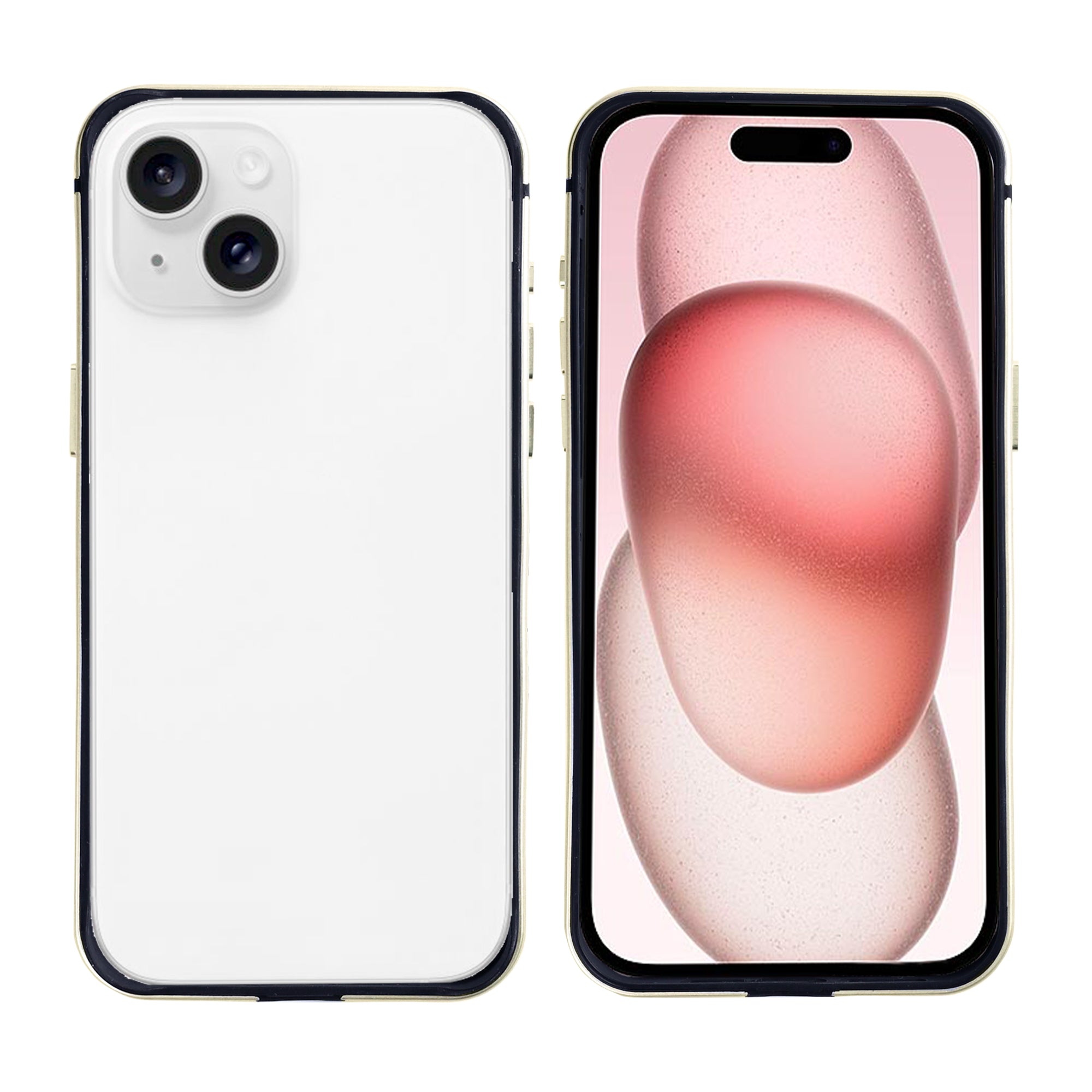 Rixus Crash Guard Case For Apple iPhone 15 Yellow