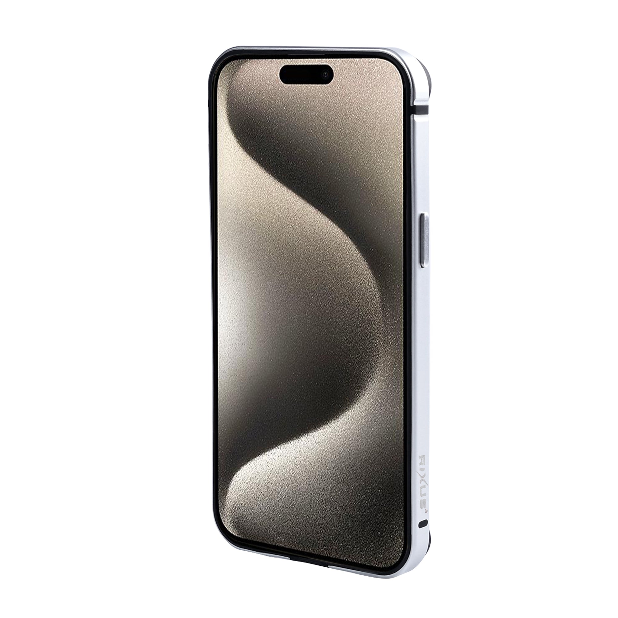 Rixus Crash Guard Case For Apple iPhone 15 Pro White Titanium