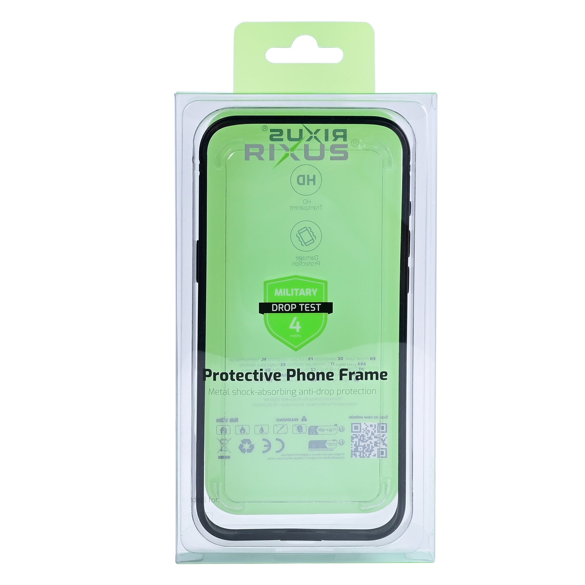 Rixus Crash Guard Case For Apple iPhone 15 Pro Black Titanium