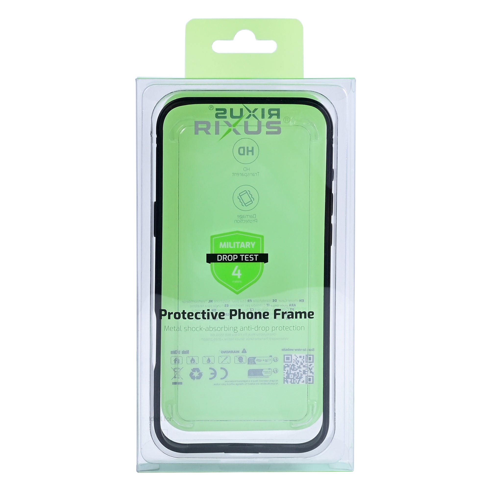 Rixus Crash Guard Case For Apple iPhone 16 Pro Black Titanium