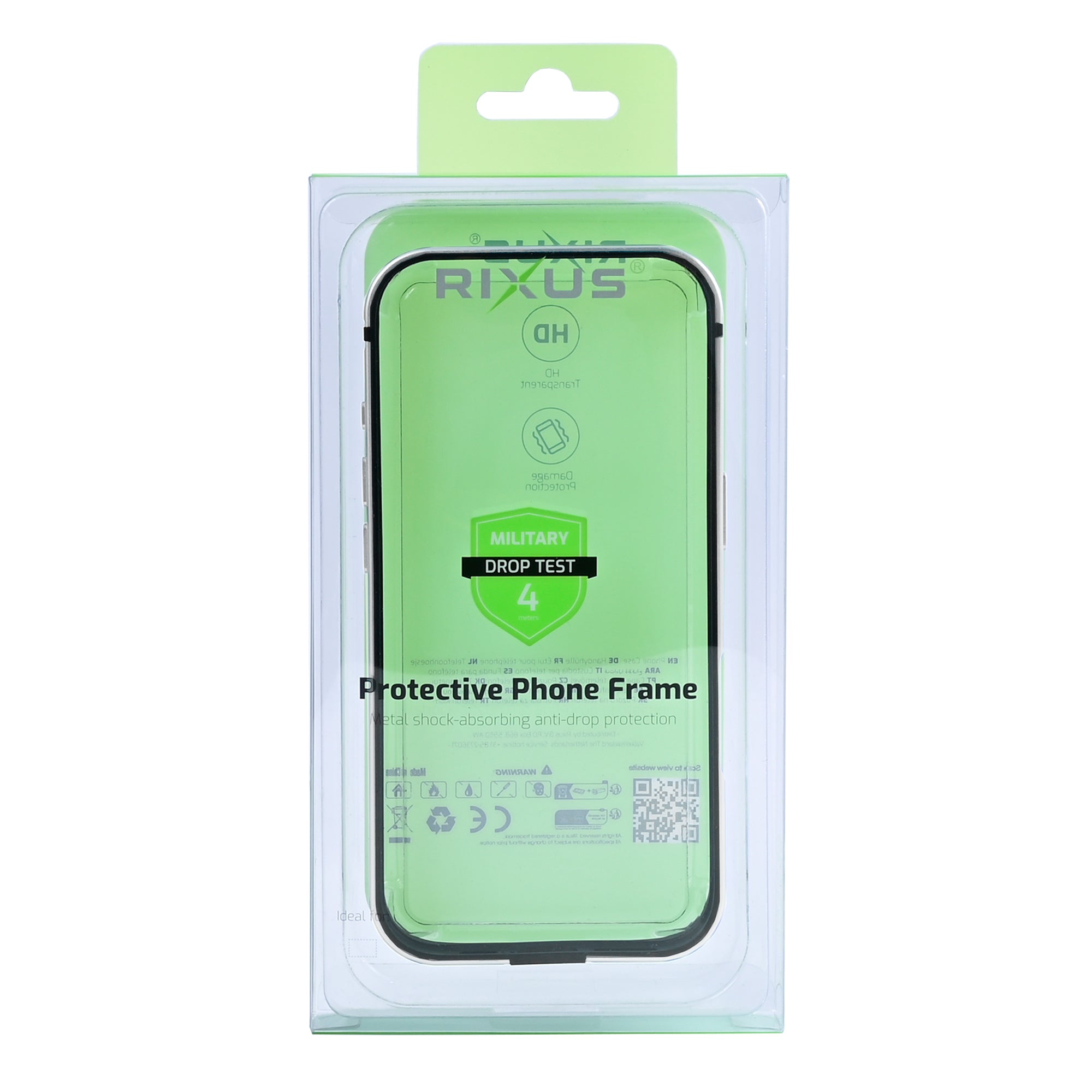 Rixus Crash Guard Case For Apple iPhone 16 Pro White Titanium