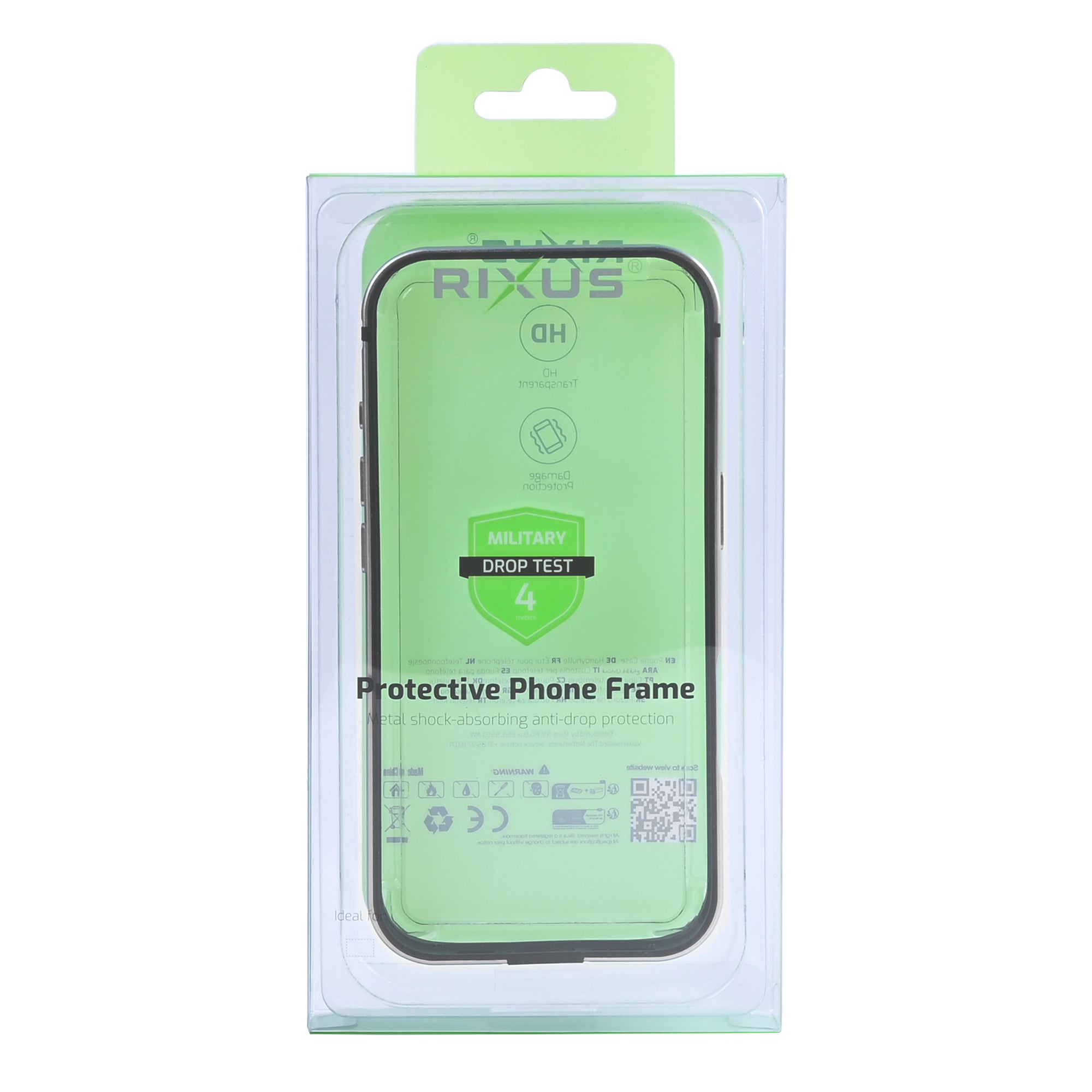 Rixus Crash Guard Case For Apple iPhone 17 Pro Max Light Grey