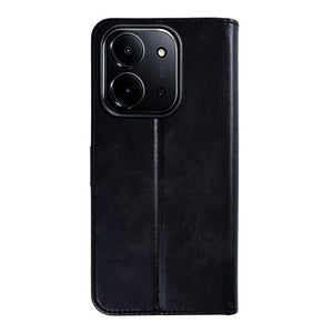 Rixus Bookcase For Xiaomi Redmi 15C Black