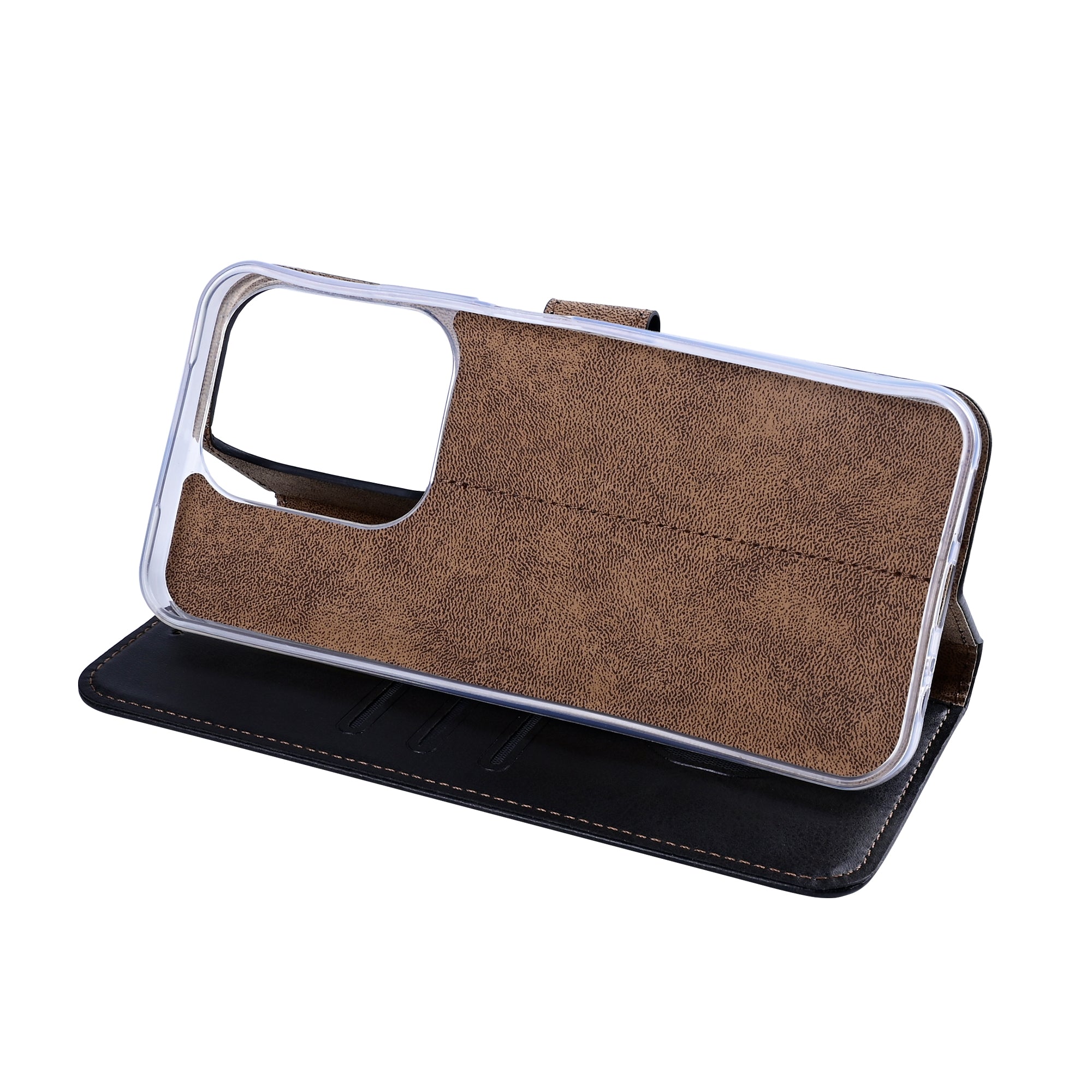 Rixus Bookcase For Xiaomi Redmi 15C Black