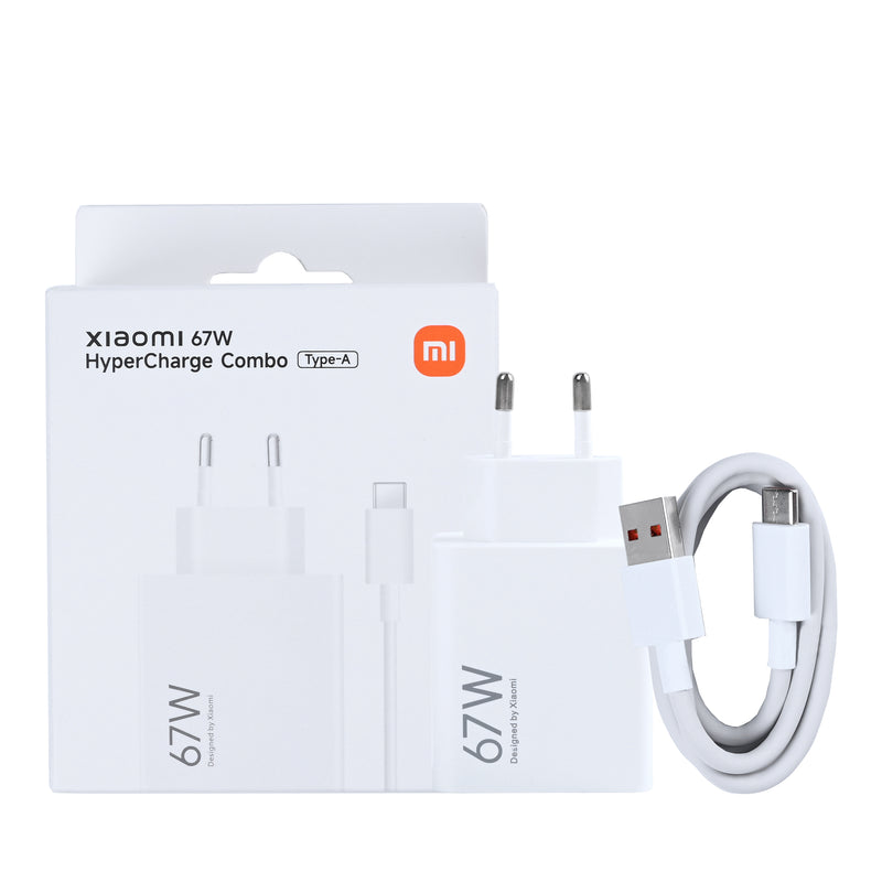 Xiaomi MDY-12-EH, MDY-15-ET Hyper Charge Combo USB-A 100CM 67W White Original Retail Box