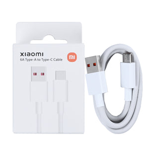 Xiaomi USB-A To USB-C Fast Charging Cable 100cm 6A White Original Retail Box