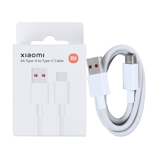 Xiaomi USB-A To USB-C Fast Charging Cable White 100CM 6A White Original Retail Box